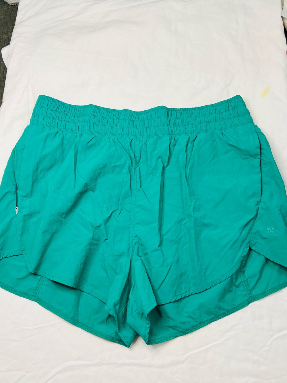 all in motion Teal-Green Athletic Elastic-Waist Shorts